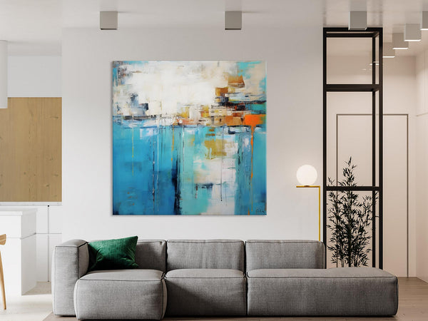 Abstract Painting on Canvas, Original Abstract Wall Art for Sale, Contemporary Acrylic Paintings, Extra Large Canvas Painting for Bedroom-Silvia Home Craft
