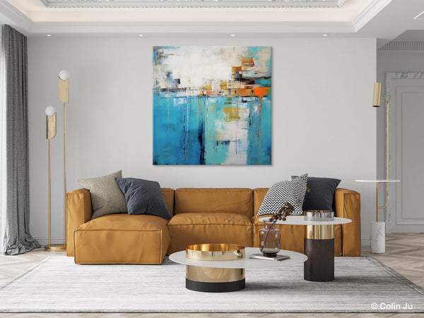 Abstract Painting on Canvas, Original Abstract Wall Art for Sale, Contemporary Acrylic Paintings, Extra Large Canvas Painting for Bedroom-Silvia Home Craft