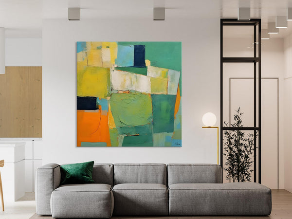 Large Wall Art Painting for Bedroom, Oversized Abstract Wall Art Paintings, Original Canvas Artwork, Contemporary Acrylic Painting on Canvas-Silvia Home Craft