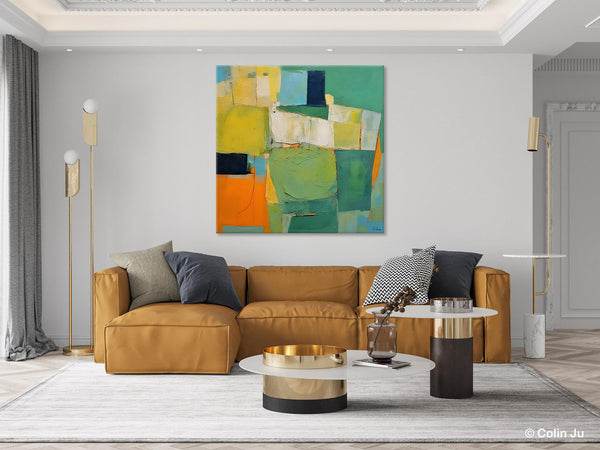 Large Wall Art Painting for Bedroom, Oversized Abstract Wall Art Paintings, Original Canvas Artwork, Contemporary Acrylic Painting on Canvas-Silvia Home Craft