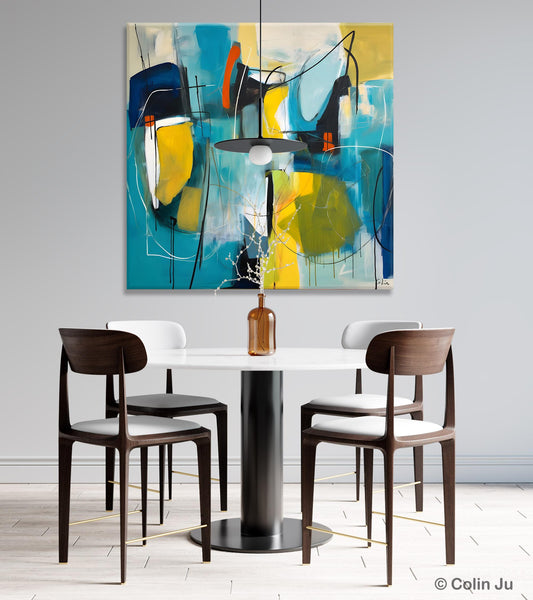 Acrylic Painting for Living Room, Contemporary Abstract Artwork, Extra Large Wall Art Paintings, Original Modern Artwork on Canvas-Silvia Home Craft