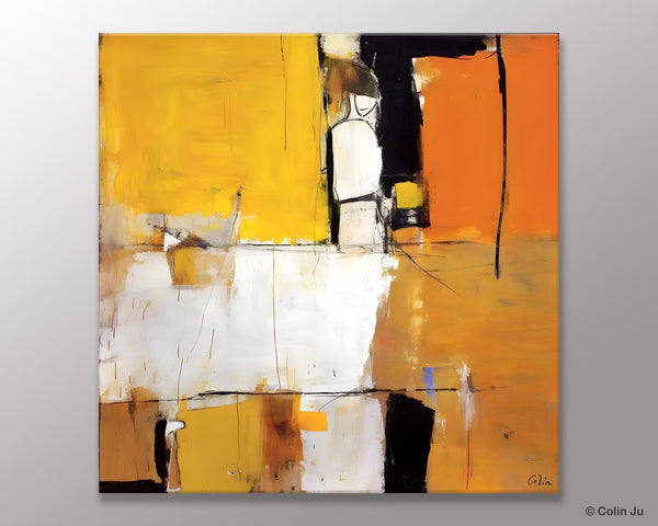 Oversized Modern Abstract Wall Paintings, Large Wall Art Painting for Bedroom, Original Canvas Art, Contemporary Acrylic Painting on Canvas-Silvia Home Craft