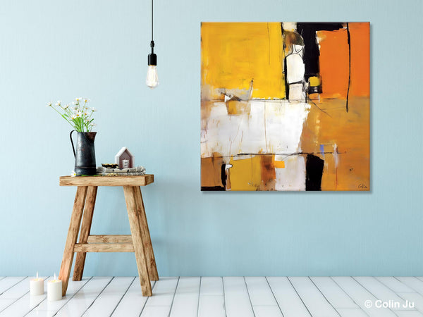 Oversized Modern Abstract Wall Paintings, Large Wall Art Painting for Bedroom, Original Canvas Art, Contemporary Acrylic Painting on Canvas-Silvia Home Craft