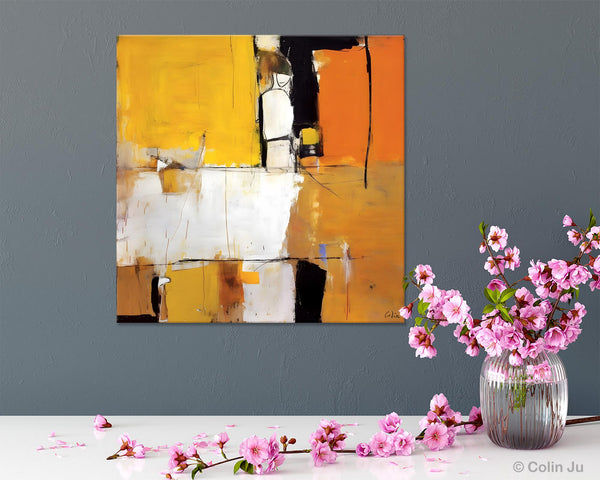 Oversized Modern Abstract Wall Paintings, Large Wall Art Painting for Bedroom, Original Canvas Art, Contemporary Acrylic Painting on Canvas-Silvia Home Craft