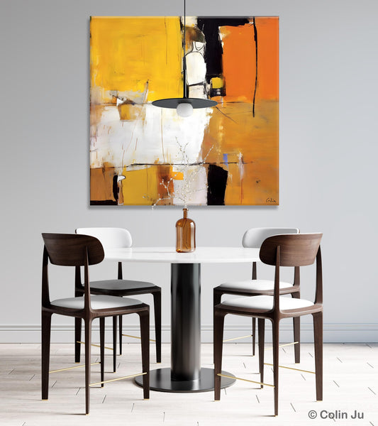 Oversized Modern Abstract Wall Paintings, Large Wall Art Painting for Bedroom, Original Canvas Art, Contemporary Acrylic Painting on Canvas-Silvia Home Craft