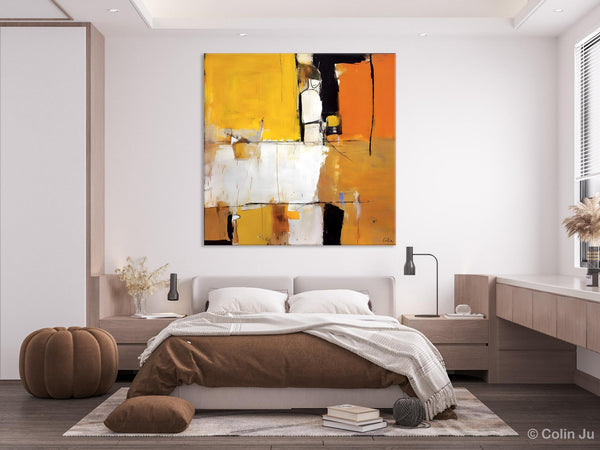 Oversized Modern Abstract Wall Paintings, Large Wall Art Painting for Bedroom, Original Canvas Art, Contemporary Acrylic Painting on Canvas-Silvia Home Craft
