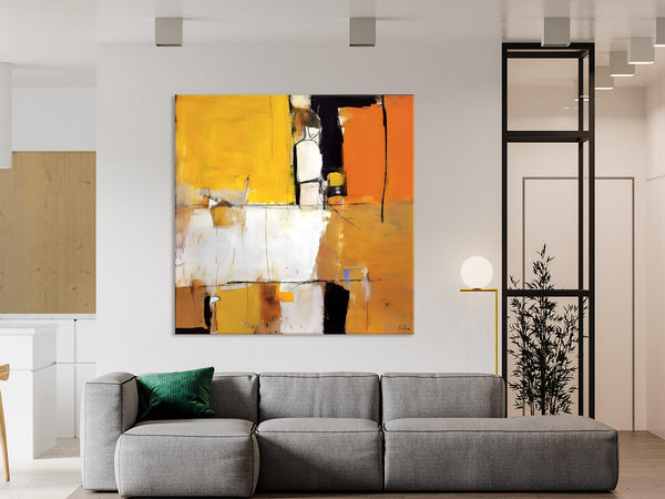 Oversized Modern Abstract Wall Paintings, Large Wall Art Painting for Bedroom, Original Canvas Art, Contemporary Acrylic Painting on Canvas-Silvia Home Craft