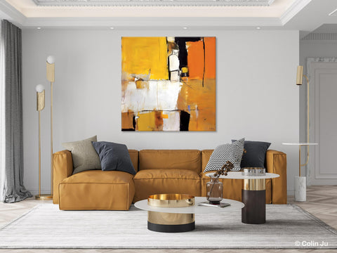 Oversized Modern Abstract Wall Paintings, Large Wall Art Painting for Bedroom, Original Canvas Art, Contemporary Acrylic Painting on Canvas-Silvia Home Craft