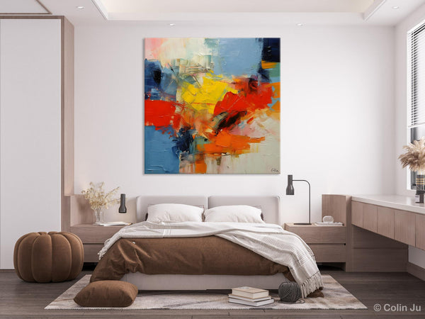 Abstract Canvas Art for Living Room, Extra Large Abstract Paintings for Dining Room, Original Modern Acrylic Art, Modern Canvas Paintings-Silvia Home Craft