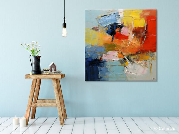 Oversized Canvas Paintings, Huge Wall Art Ideas for Living Room, Contemporary Acrylic Art, Original Abstract Art, Hand Painted Canvas Art-Silvia Home Craft