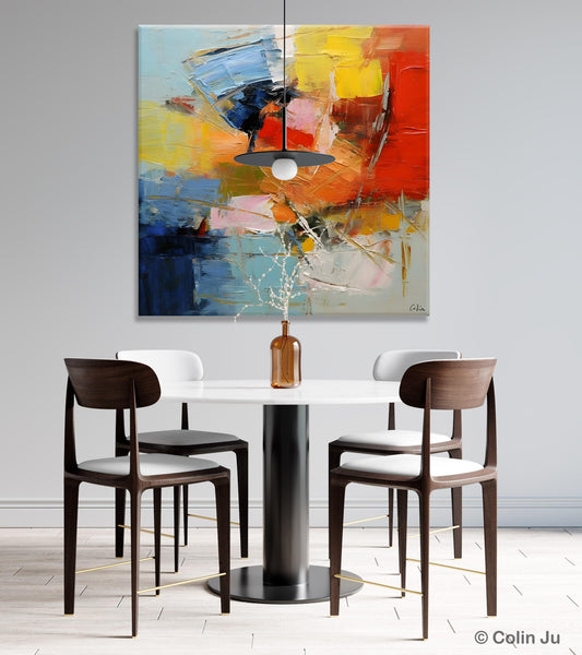 Oversized Canvas Paintings, Huge Wall Art Ideas for Living Room, Contemporary Acrylic Art, Original Abstract Art, Hand Painted Canvas Art-Silvia Home Craft