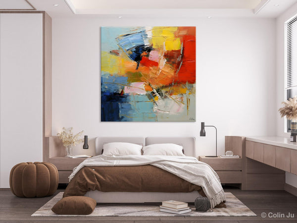 Oversized Canvas Paintings, Huge Wall Art Ideas for Living Room, Contemporary Acrylic Art, Original Abstract Art, Hand Painted Canvas Art-Silvia Home Craft