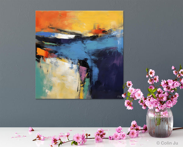 Large Wall Art Painting for Bedroom, Oversized Modern Abstract Wall Paintings, Original Canvas Art, Contemporary Acrylic Painting on Canvas-Silvia Home Craft