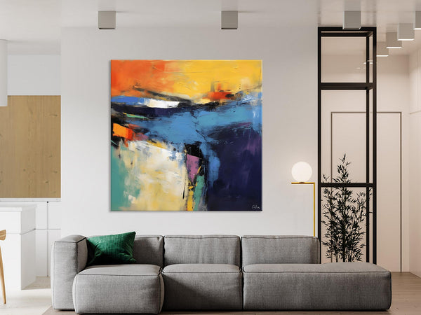 Large Wall Art Painting for Bedroom, Oversized Modern Abstract Wall Paintings, Original Canvas Art, Contemporary Acrylic Painting on Canvas-Silvia Home Craft