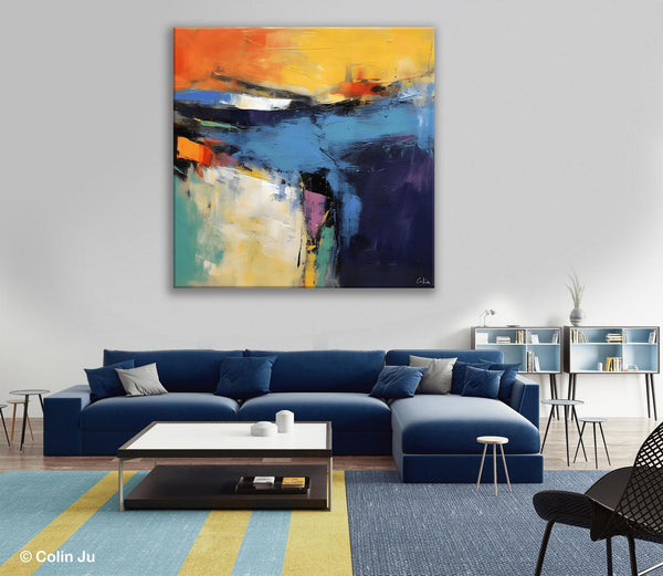 Large Wall Art Painting for Bedroom, Oversized Modern Abstract Wall Paintings, Original Canvas Art, Contemporary Acrylic Painting on Canvas-Silvia Home Craft