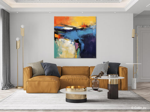 Large Wall Art Painting for Bedroom, Oversized Modern Abstract Wall Paintings, Original Canvas Art, Contemporary Acrylic Painting on Canvas-Silvia Home Craft