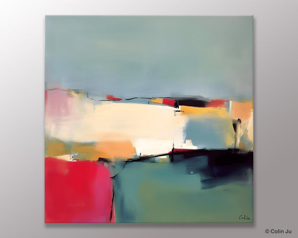 Contemporary Abstract Artwork, Acrylic Painting for Living Room, Oversized Wall Art Paintings, Original Modern Paintings on Canvas-Silvia Home Craft