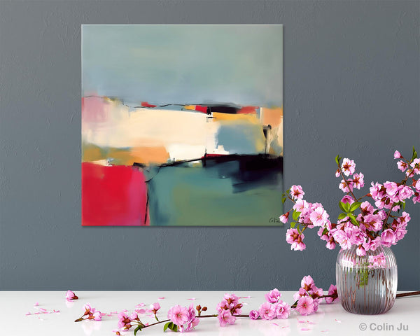 Contemporary Abstract Artwork, Acrylic Painting for Living Room, Oversized Wall Art Paintings, Original Modern Paintings on Canvas-Silvia Home Craft