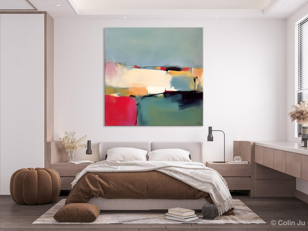 Contemporary Abstract Artwork, Acrylic Painting for Living Room, Oversized Wall Art Paintings, Original Modern Paintings on Canvas-Silvia Home Craft