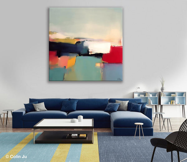 Simple Modern Wall Art, Extra Large Canvas Painting for Living Room, Oversized Contemporary Acrylic Paintings, Original Abstract Paintings-Silvia Home Craft