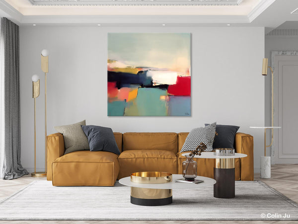 Simple Modern Wall Art, Extra Large Canvas Painting for Living Room, Oversized Contemporary Acrylic Paintings, Original Abstract Paintings-Silvia Home Craft