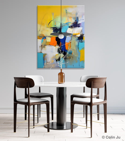 Contemporary Abstract Art, Bedroom Canvas Art Ideas, Large Painting for Sale, Buy Large Paintings Online, Original Modern Abstract Art-Silvia Home Craft