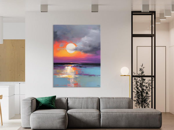 Contemporary Canvas Wall Art, Original Hand Painted Oil Paintings, Canvas Paintings Behind Sofa, Abstract Paintings for Bedroom, Buy Paintings Online-Silvia Home Craft
