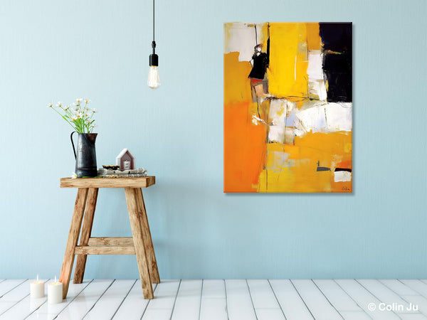 Oversized Canvas Wall Art Paintings, Contemporary Acrylic Painting on Canvas, Original Modern Artwork, Large Abstract Painting for Bedroom-Silvia Home Craft