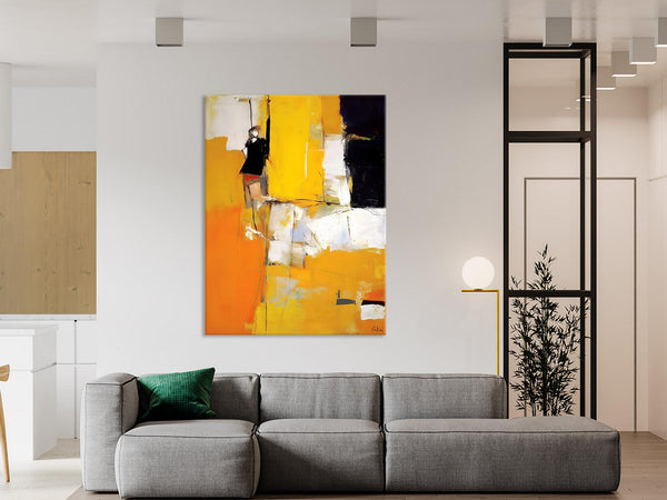 Oversized Canvas Wall Art Paintings, Contemporary Acrylic Painting on Canvas, Original Modern Artwork, Large Abstract Painting for Bedroom-Silvia Home Craft