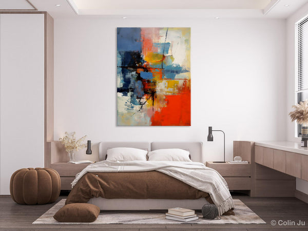 Simple Painting Ideas for Living Room, Acrylic Painting on Canvas, Original Hand Painted Art, Buy Paintings Online, Oversized Canvas Paintings-Silvia Home Craft