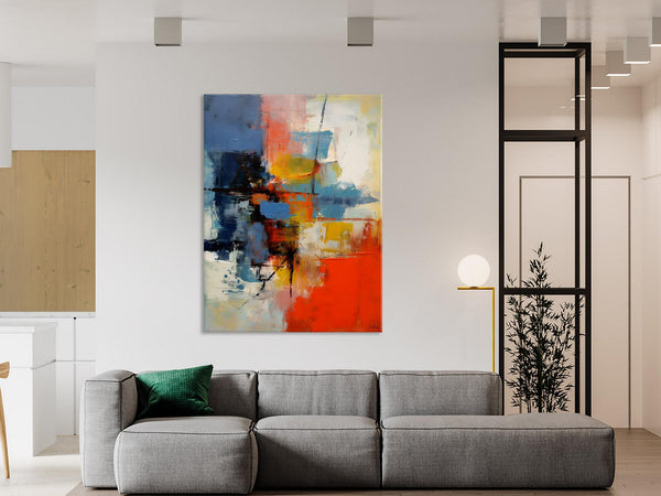 Simple Painting Ideas for Living Room, Acrylic Painting on Canvas, Original Hand Painted Art, Buy Paintings Online, Oversized Canvas Paintings-Silvia Home Craft