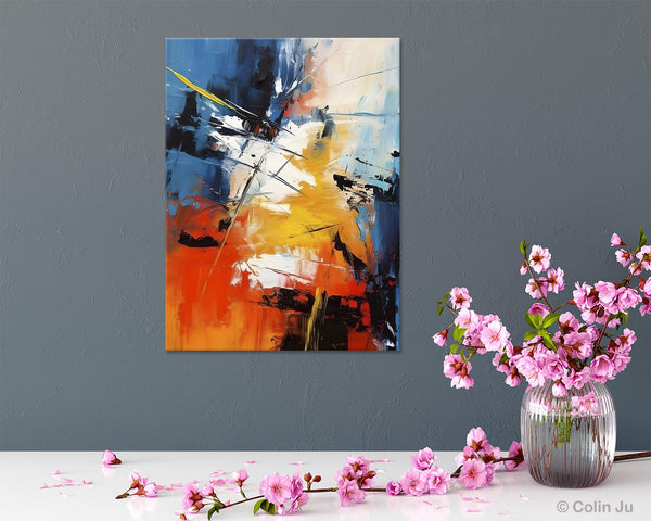 Paintings for Living Room, Abstract Acrylic Painting, Abstract Painting Ideas for Bedroom, Original Abstract Canvas Paintings, Hand Painted Wall Painting-Silvia Home Craft