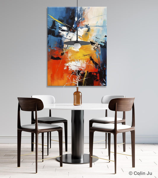 Paintings for Living Room, Abstract Acrylic Painting, Abstract Painting Ideas for Bedroom, Original Abstract Canvas Paintings, Hand Painted Wall Painting-Silvia Home Craft