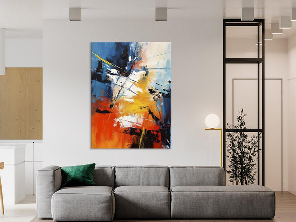 Paintings for Living Room, Abstract Acrylic Painting, Abstract Painting Ideas for Bedroom, Original Abstract Canvas Paintings, Hand Painted Wall Painting-Silvia Home Craft