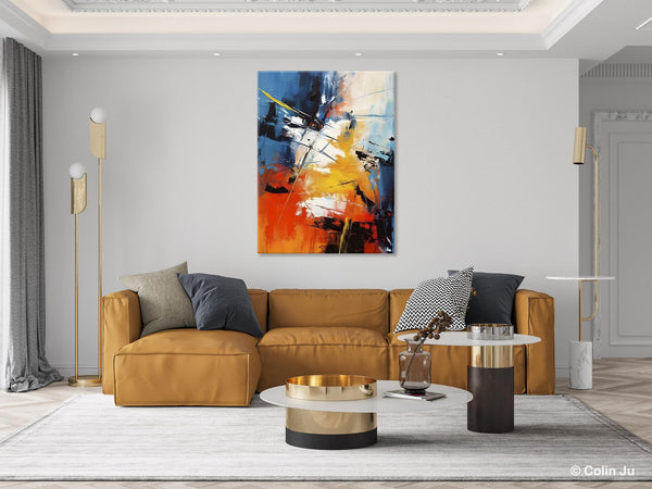 Paintings for Living Room, Abstract Acrylic Painting, Abstract Painting Ideas for Bedroom, Original Abstract Canvas Paintings, Hand Painted Wall Painting-Silvia Home Craft