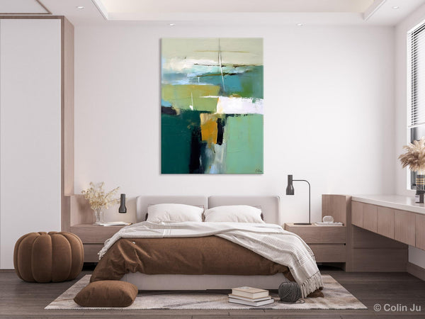 Extra Large Canvas Painting for Bedroom, Abstract Painting on Canvas, Contemporary Acrylic Paintings, Original Abstract Wall Art for Sale-Silvia Home Craft