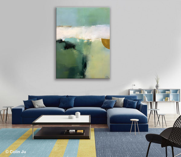 Abstract Painting on Canvas, Simple Modern Art, Contemporary Acrylic Paintings, Extra Large Canvas Painting for Bedroom, Original Abstract Wall Art for Sale-Silvia Home Craft