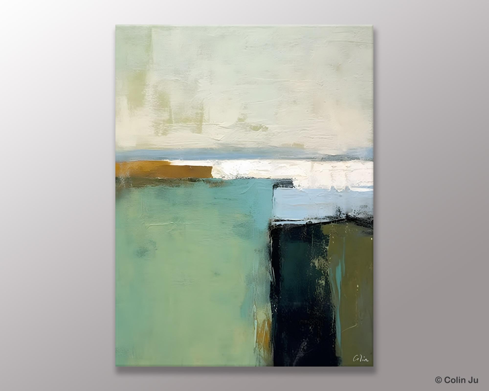 Abstract Canvas Art for Bedroom, Extra Large Abstract Paintings for Dining Room, Original Modern Acrylic Art, Modern Canvas Paintings-Silvia Home Craft