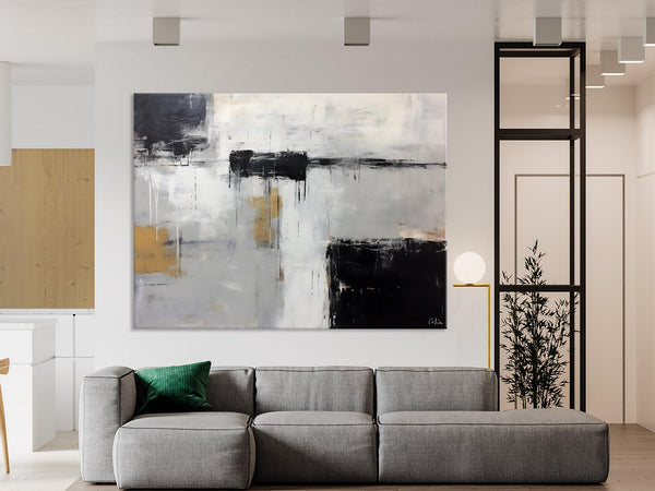 Contemporary Acrylic Paintings, Extra Large Painting on Canvas, Large Original Abstract Wall Art, Large Canvas Paintings for Bedroom-Silvia Home Craft