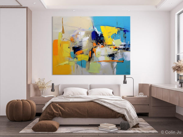 Simple Modern Abstract Art, Hand Painted Canvas Art, Original Wall Art Paintings, Modern Paintings for Living Room, Buy Paintings Online-Silvia Home Craft