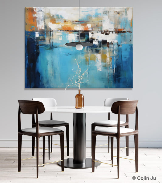 Contemporary Canvas Art, Heavy Texture Canavas Art, Original Modern Wall Paintings, Abstract Painting for Bedroom, Modern Acrylic Artwork-Silvia Home Craft