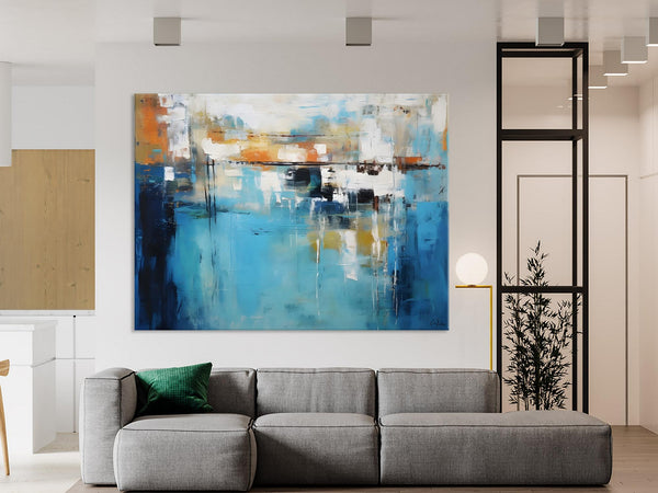 Contemporary Canvas Art, Heavy Texture Canavas Art, Original Modern Wall Paintings, Abstract Painting for Bedroom, Modern Acrylic Artwork-Silvia Home Craft