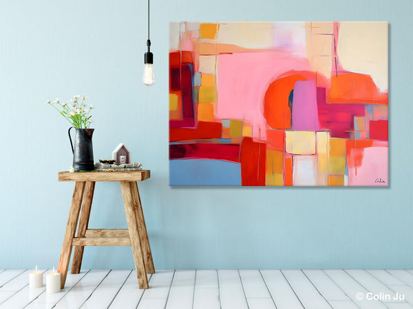 Living Room Abstract Paintings, Hand Painted Canvas Paintings, Original Modern Wall Art Paintings, Modern Acrylic Paintings on Canvas-Silvia Home Craft