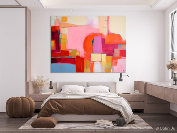 Living Room Abstract Paintings, Hand Painted Canvas Paintings, Original Modern Wall Art Paintings, Modern Acrylic Paintings on Canvas-Silvia Home Craft