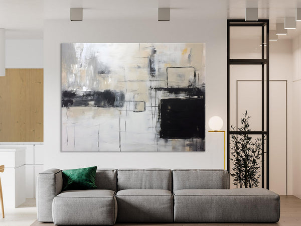 Large Wall Art Paintings, Simple Canvas Art, Simple Abstract Paintings, Contemporary Painting on Canvas, Original Canvas Wall Art for sale-Silvia Home Craft