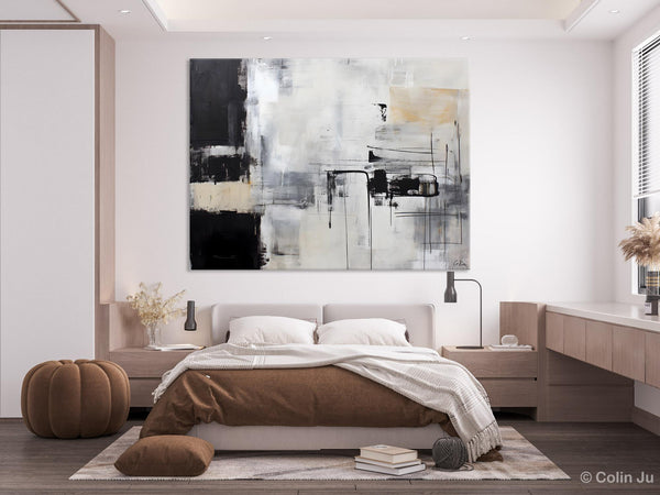 Modern Paintings for Bedroom, Living Room Wall Canvas Painting, Extra Large Abstract Artwork, Original Hand Painted Acrylic Painting-Silvia Home Craft