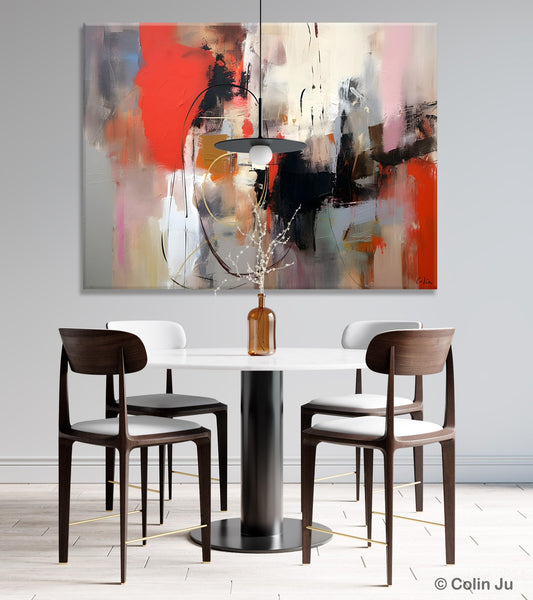 Large Wall Art Paintings Behind Sofa, Acrylic Paintings on Canvas, Original Acrylic Paintings, Modern Canvas Paintings, Hand Painted Canvas Art-Silvia Home Craft