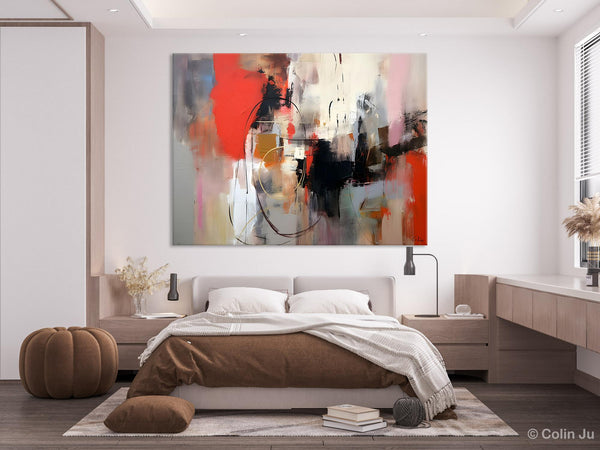 Large Wall Art Paintings Behind Sofa, Acrylic Paintings on Canvas, Original Acrylic Paintings, Modern Canvas Paintings, Hand Painted Canvas Art-Silvia Home Craft