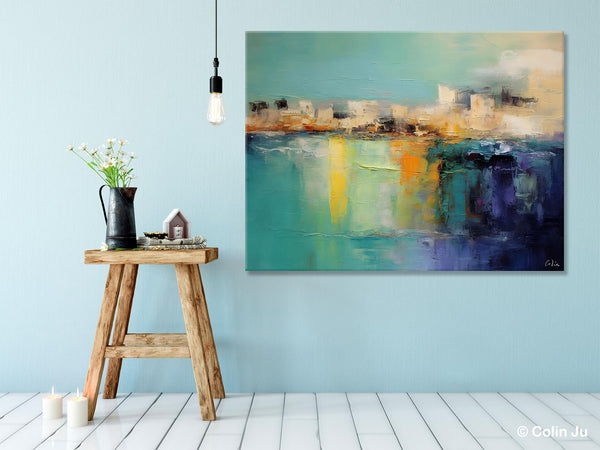 Contemporary Canvas Wall Art, Original Hand Painted Canvas Art, Acrylic Paintings Behind Sofa, Abstract Paintings for Bedroom, Buy Paintings Online-Silvia Home Craft