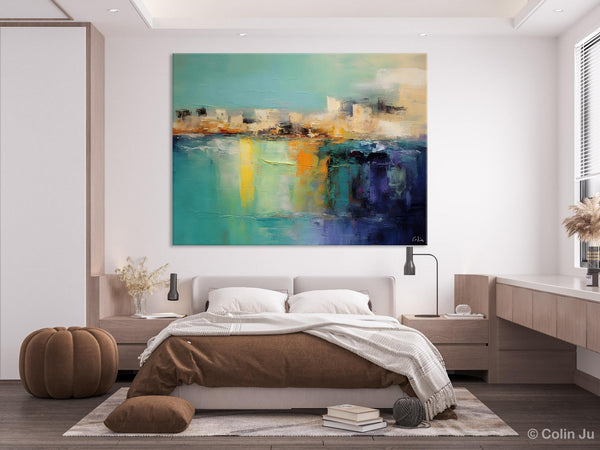 Contemporary Canvas Wall Art, Original Hand Painted Canvas Art, Acrylic Paintings Behind Sofa, Abstract Paintings for Bedroom, Buy Paintings Online-Silvia Home Craft